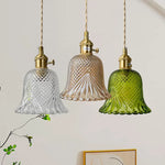 Afralia™ Flower Glass LED Pendant: Japan Style Hanging Light Fixtures