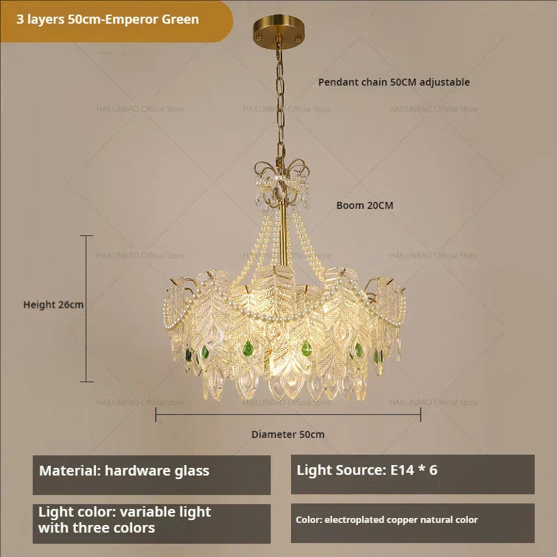 Crystal Chandelier Light: French Modern Luxury for Living Room, Dining Room, Bedroom