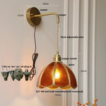 Tiffany Style Glass LED Wall Sconce Light Fixture for Home Decor
