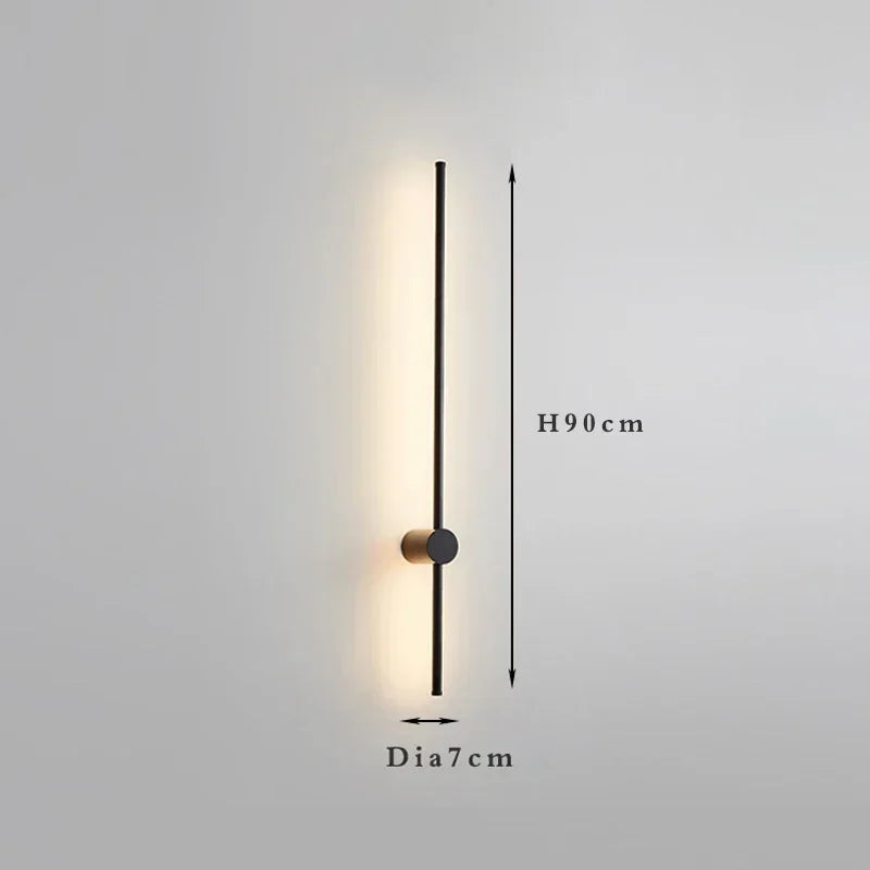 Modern Slim Wall Sconce & Ceiling Light for Bedroom Living Room