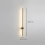 Modern Slim Wall Sconce & Ceiling Light for Bedroom Living Room