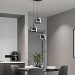 Modern Glass LED Pendant Lights for Dining Room Kitchen Table & B&B Loft Stair Chandeliers
