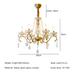Crystal LED Chandelier Living Room Luxury Lighting E14 Pendant Lamparas