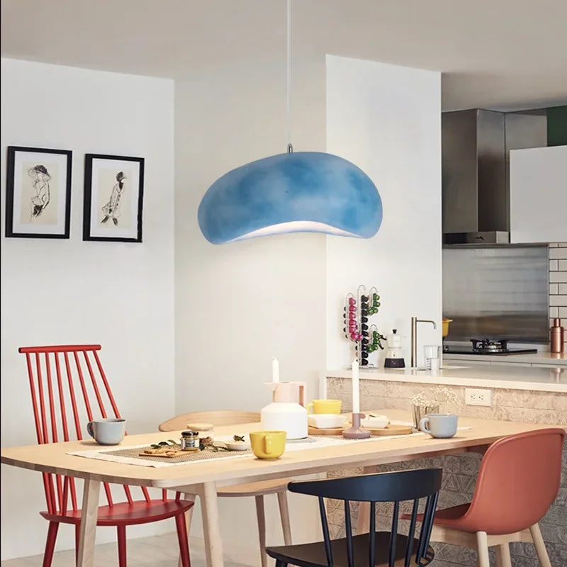 Minimalist Resin Pendant Light: Modern Nordic Chandelier for Restaurant and Bar Counter