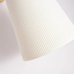 Afralia™ Ceramic LED Wall Light Striped White Modern Nordic Pull Chain Mirror Lamp