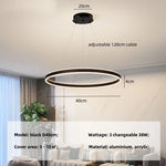 Circle Minimalist LED Pendant Light - Modern Indoor Hanging Lamp