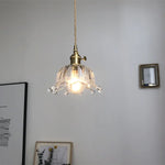 Copper Glass LED Pendant Light for Modern Home Decor - Hanging Lamp