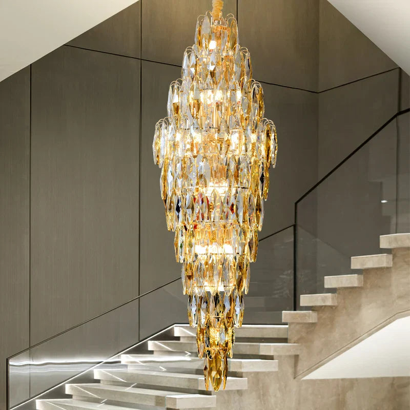 European Duplex Crystal Chandelier for Elegant Luxury Living