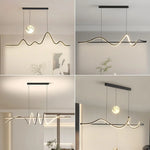 Afralia™ Minimalistic LED Pendant Light for Modern Dining Room Elegance