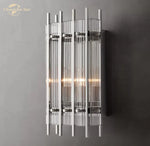 San Marco Glass Sconce: Modern Indoor Wall Lamp for Bathroom, Living Room & Bedroom
