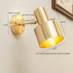 Nordic Copper LED Wall Lamp Pull Chain Switch Wandlamp