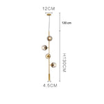 Glass Pendant Chandelier for Kitchen Dining Living Room