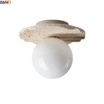 Natural Stone LED Ceiling Light | Modern Indoor Living Room Lamp