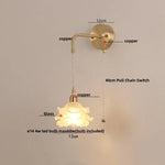 Afralia™ LED Glass Wall Lamp Modern Bedroom Coffee Vanity Light Fixtures