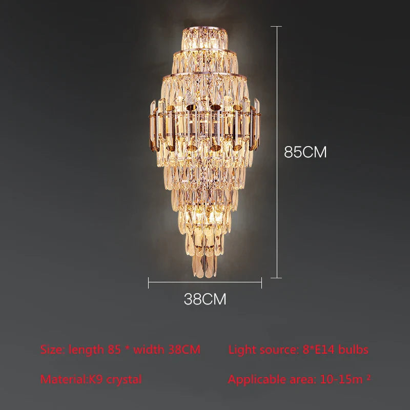 Lazzo Crystal Wall Sconce