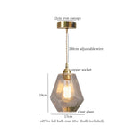 Afralia™ Nordic Clear GlassLED Hanging Lamp for Modern Pendant Lights Decoration