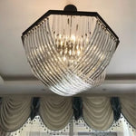 Afralia™ Black Metal E14 Led Pendant Lights: Retro Loft Chain Hanging Lamp for Living Room