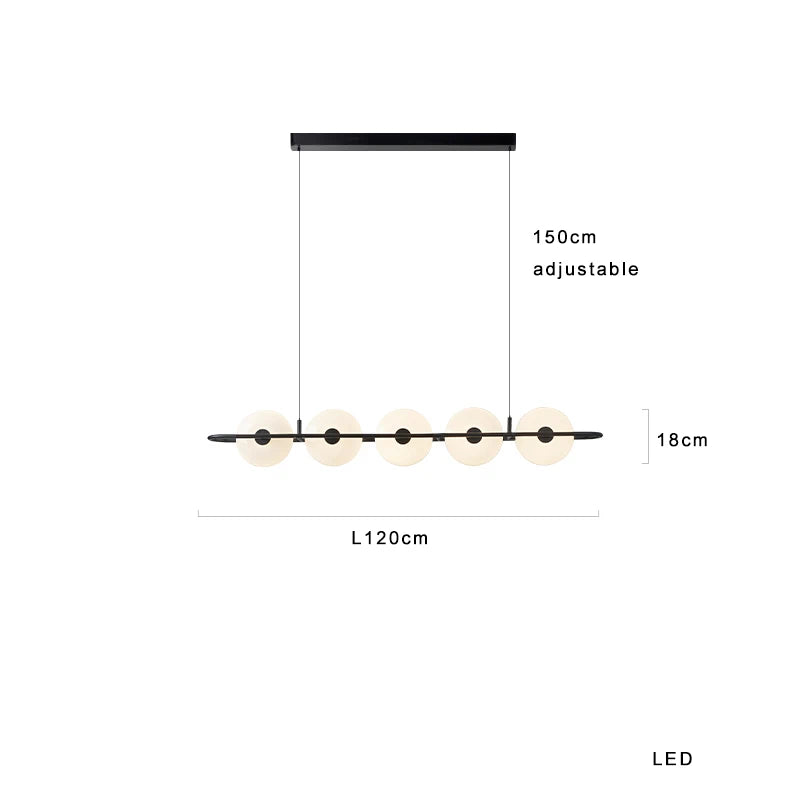 Luxury Aluminum Glass Pendant Light 2025 for Dining Room & Bar Decor.