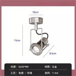 LED Industrial Bedroom Wall Lamp Black/Nickel Mounted Studio Cafe Background