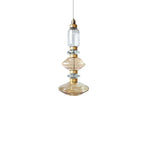 Ballet Pendant Lamp Clear Amber Glass Shade Restaurant Bedroom Lighting