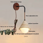 Afralia™ Adjustable LED Wall Sconce Yellow Travertine Stair Light Fixture for Home Decor