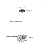 Afralia™ Wabi Sabi LED Pendant: Adjustable Wire, Bulgari Marble, Carbon Steel, Home Decor