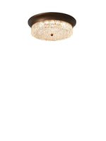 Retro Bronze Glass Ceiling Lamp for Bedroom Living Room Decor