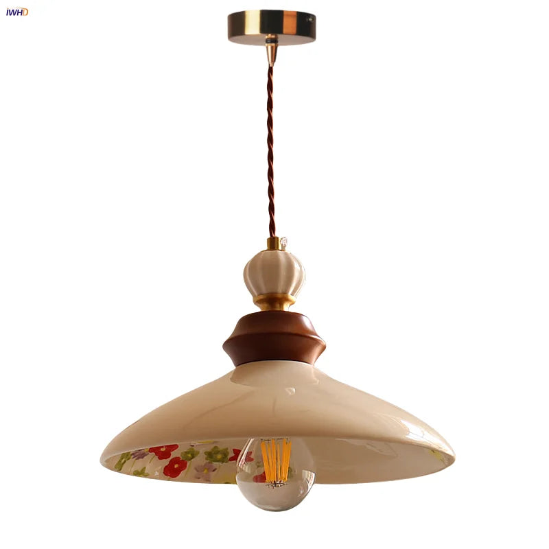 Afralia™ Ceramic LED Pendant Lights Modern Nordic Indoor Hanging Lamp