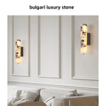 Modern Cylinder Marble Wall Lamp - Luxury LED Wall Lights for Living Room