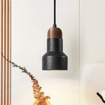 Black Stone LED Hanging Pendant Light for Modern Home Decor