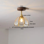 Yellow Glass LED Ceiling Lamp - Modern Nordic Style Lighting Fixtures