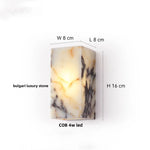 Modern Cylinder Marble Wall Lamp - Luxury LED Wall Lights for Living Room