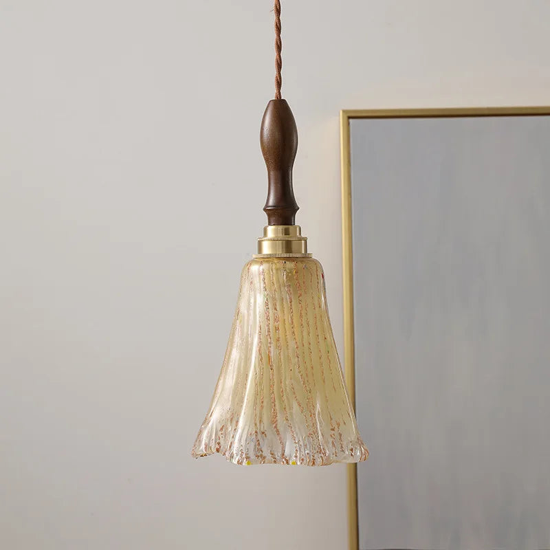 Glass Copper LED Pendant Lights - Modern Home Decor Hanging Lamp