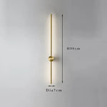 Modern Slim Wall Sconce & Ceiling Light for Bedroom Living Room
