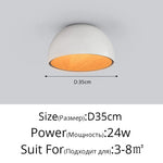 Wood Grain Bevel Ceiling Lamp for Corridor Bedroom Living Room