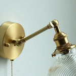 Clear Glass LED Wall Sconce Rotate Up Down, Perfect for Dining Room, Bathroom