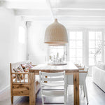 Bamboo Weaving LED Pendant Lights for Home Decor and Dining Room