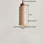 Travertine LED Pendant Lamp for Bar Bedroom Living Room Décor