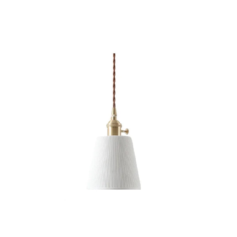 Ceramic LED Hanging Lamp Japenese Style Pendant Lighting for Home Deco