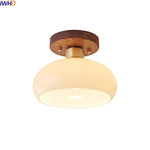 Walnut Copper LED Ceiling Light Modern Home Lighting Luminaria