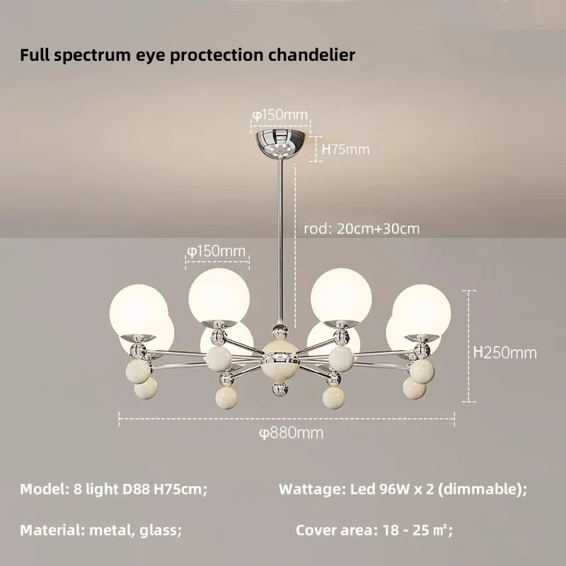 Modern Full Spectrum LED Pendant Hanging Light for Dining Room Decor