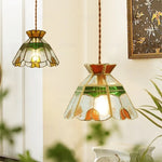 Tiffany Style Glass LED Pendant Light for Home Decor & Cafe Bar