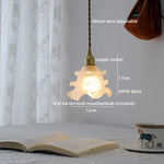 Clear Glass LED Copper Chandelier Pendant Light for Modern Home Decor.