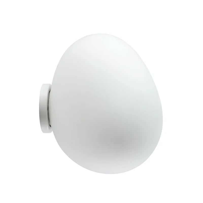 Glass Egg Wall Sconces Lamp Ceiling Light with E27 Led Bulb