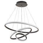 Circles Chandelier Pendant Lamp 3 Rings Ceiling Light