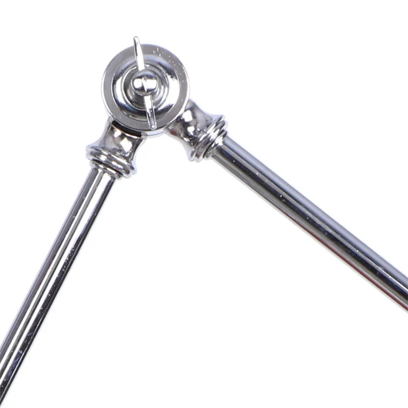 Silver Iron LED Swing Arm Wall Lights, Industrial Style, Plug-In, Stair & Bedside Lamp