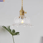 Copper Glass LED Pendant Light for Modern Home Decor - Hanging Lamp