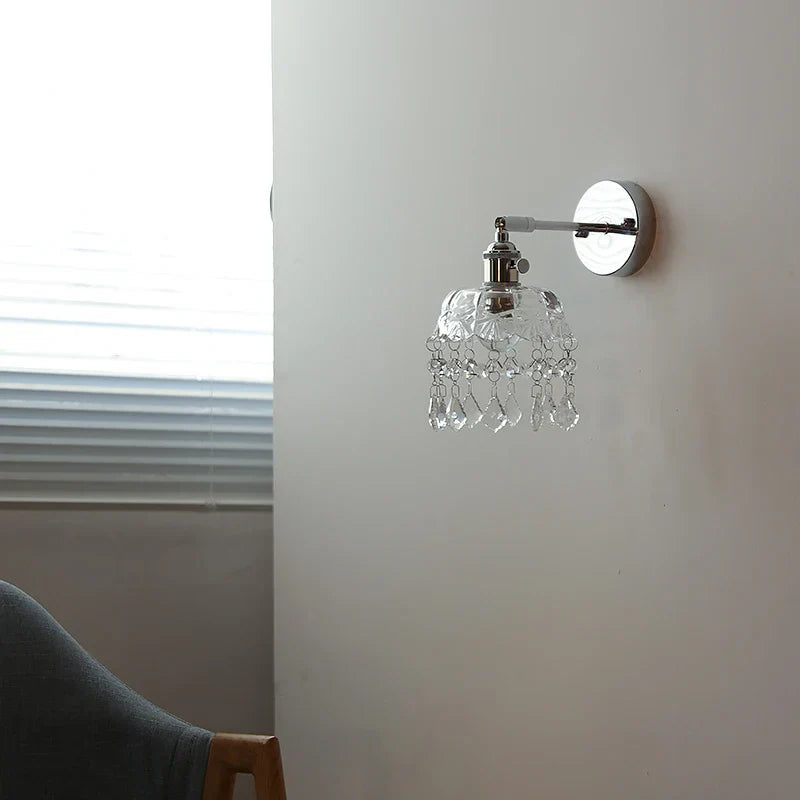 Crystal LED Wall Light – Modern Nordic Living Room Bedside Lamp