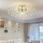 Chrome LED Ceiling Lights E14 Chandelier for Living Room Home Decor