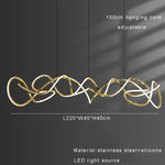 Stainless Steel Silicone Ceiling Chandelier - Modern Home Decor Light Fixture